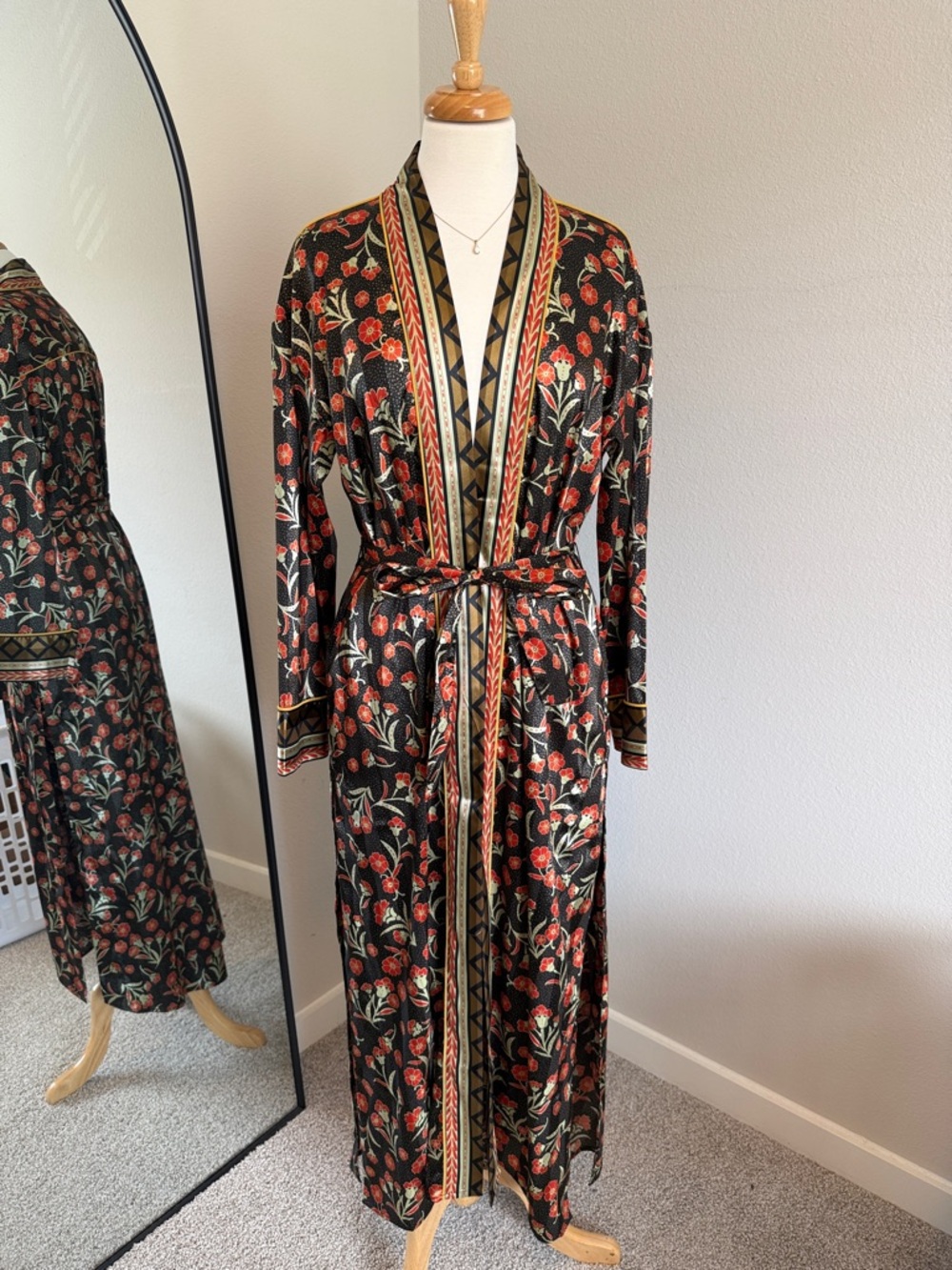 Free People Intimately floral kimono duster robe boho cardigan NWT